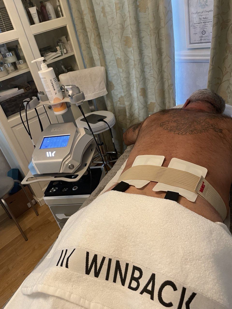 Winback tecar therapy treatment for lower back pain